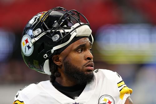 Diontae Johnson at Pittsburgh Steelers v Atlanta Falcons