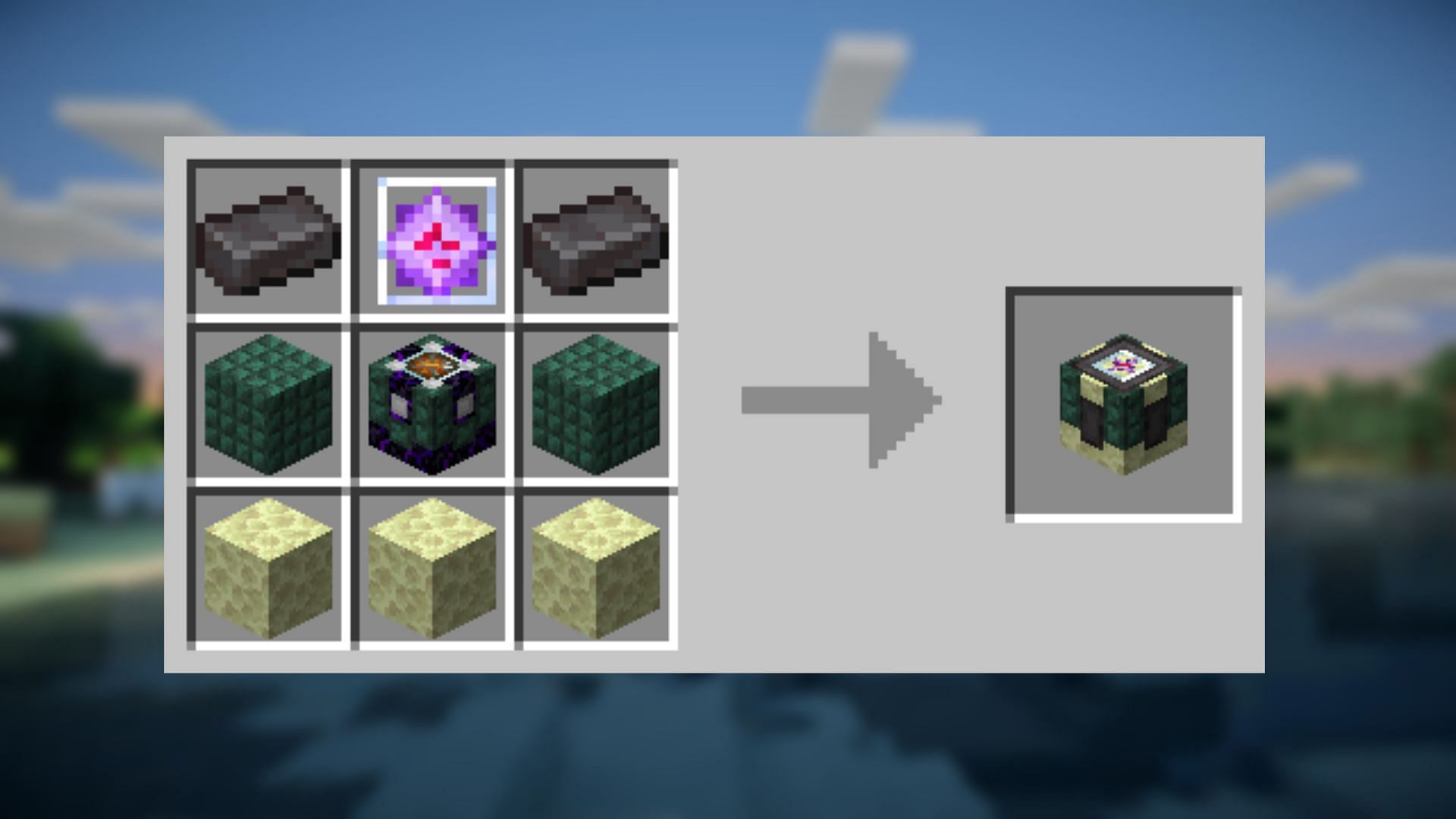 La recette du non-artisan avancé dans Minecraft.  (Image via Ketheroth/CurseForge)