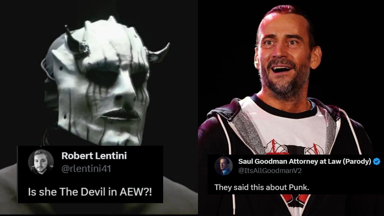 The Devil (left) and WWE star CM Punk (right)