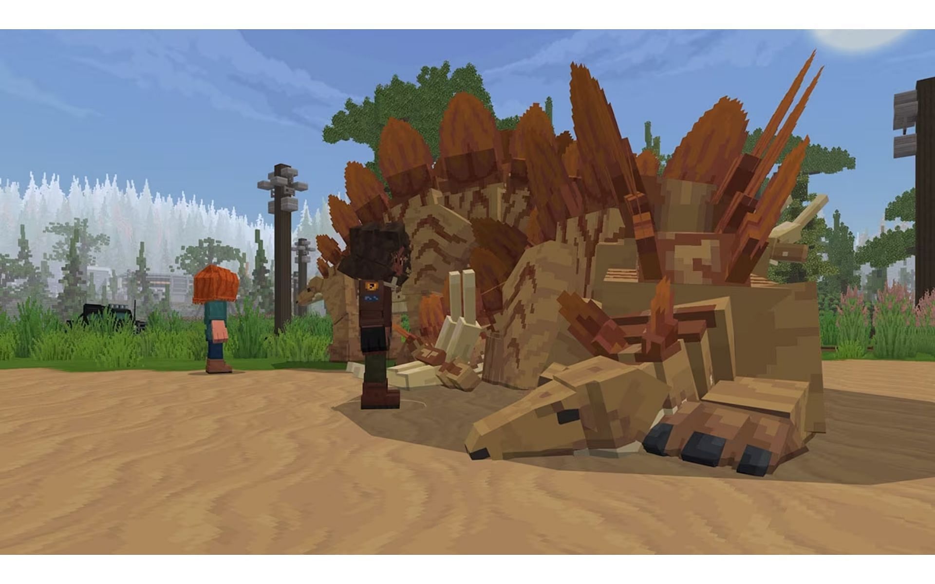 There is much to see and do in this exciting prehistoric world (Image via Mojang)