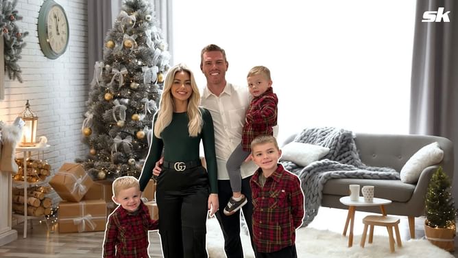 [Photos] Dodgers All-Star Freddie Freeman's family Christmas photos with Santa deliver a touchdown of holiday goodness