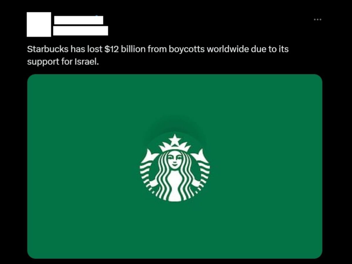 Starbucks Fact Check Did Starbucks lose 12 billion from boycott