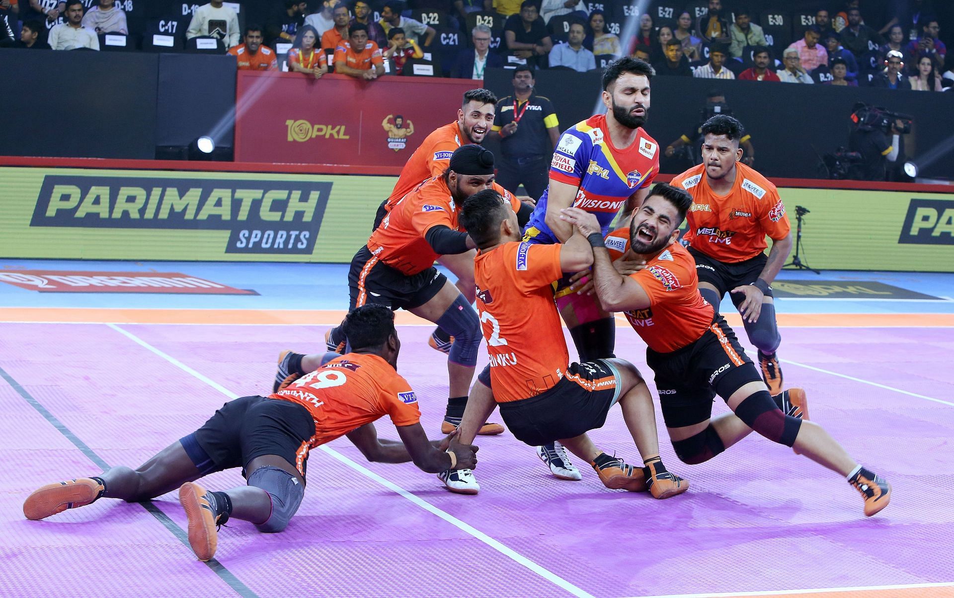 U Mumba defence in action (PC: PKL)