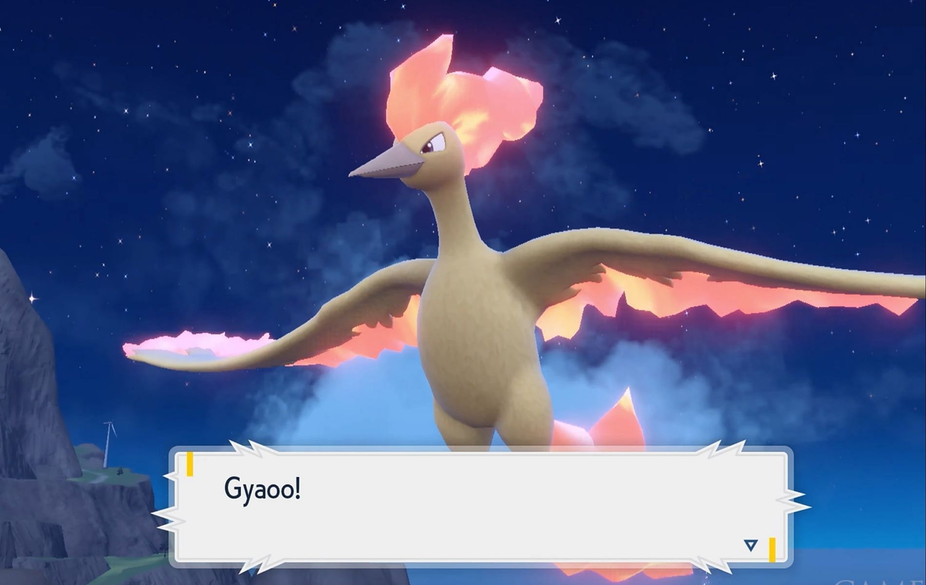 Like most Legendaries Moltres is pretty tricky to catch (Image via Pokemon Scarlet and Violet)