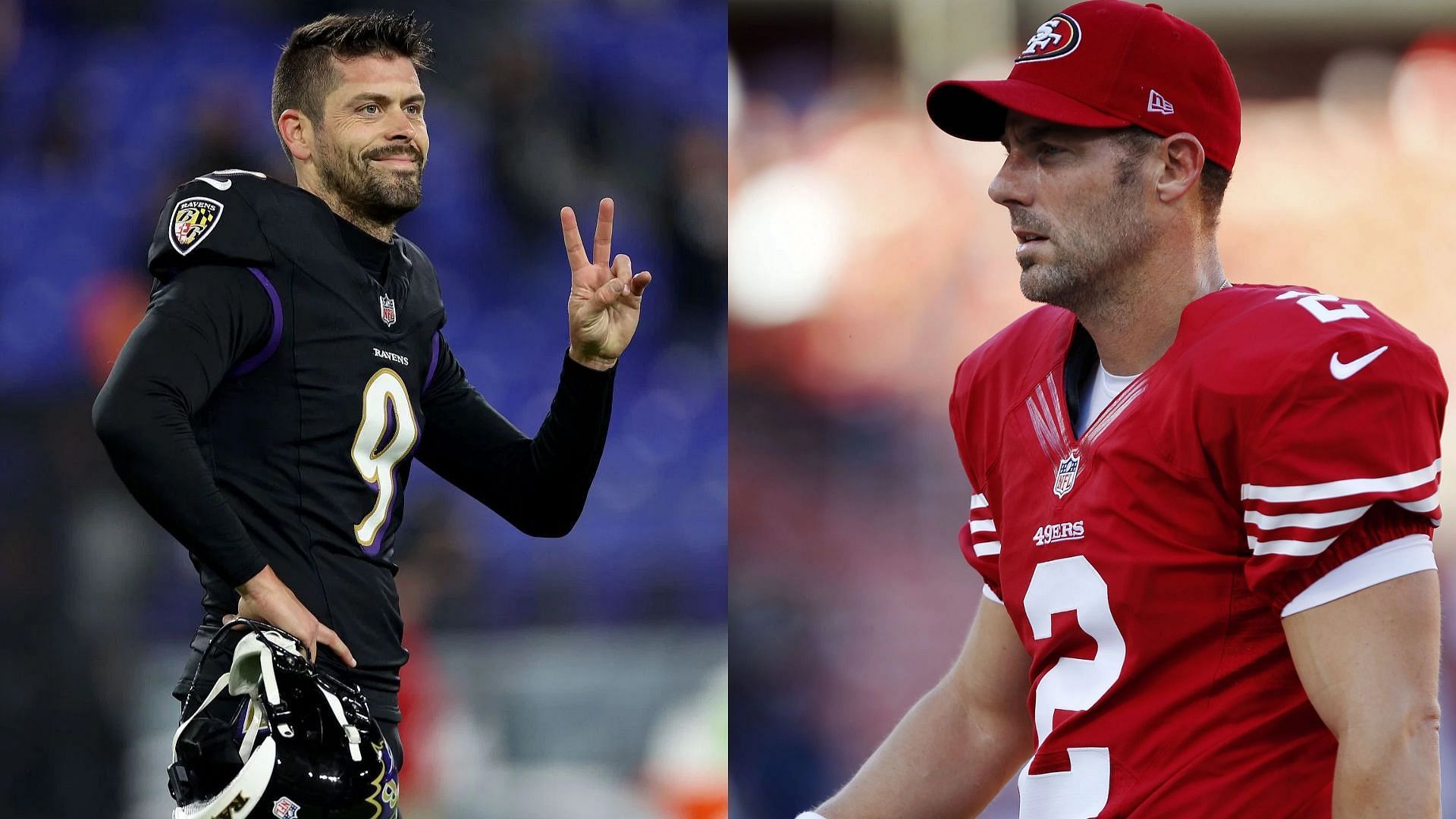 NFL placekickers Justin Tucker and David Akers