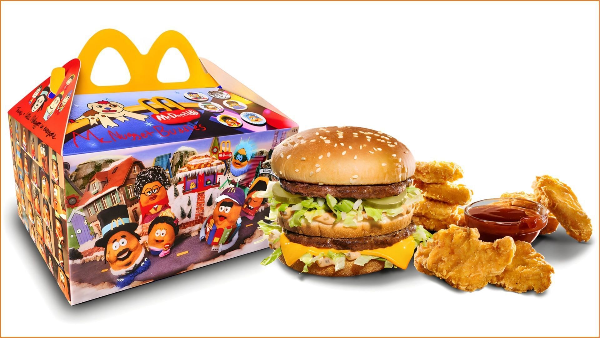 The limited-time Kerwin Frost Meal Boxes will allow adult fans to relive their childhood days (Image via Pinterest / McDonalds)