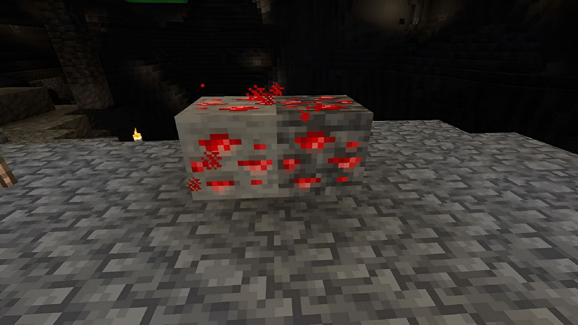 Redstone ore has its own function within redstone machinery in Minecraft (Image via Mojang)