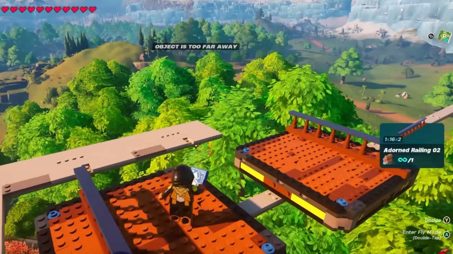Place 2 Adorned Railings to the Foundations. (Image via Epic Games)