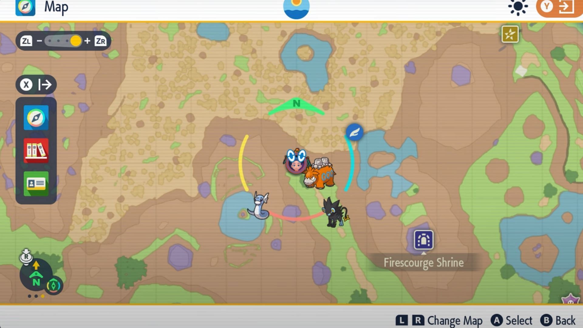 Cobalion&#039;s location (Image via GameGuru YT/ The Pokemon Company)