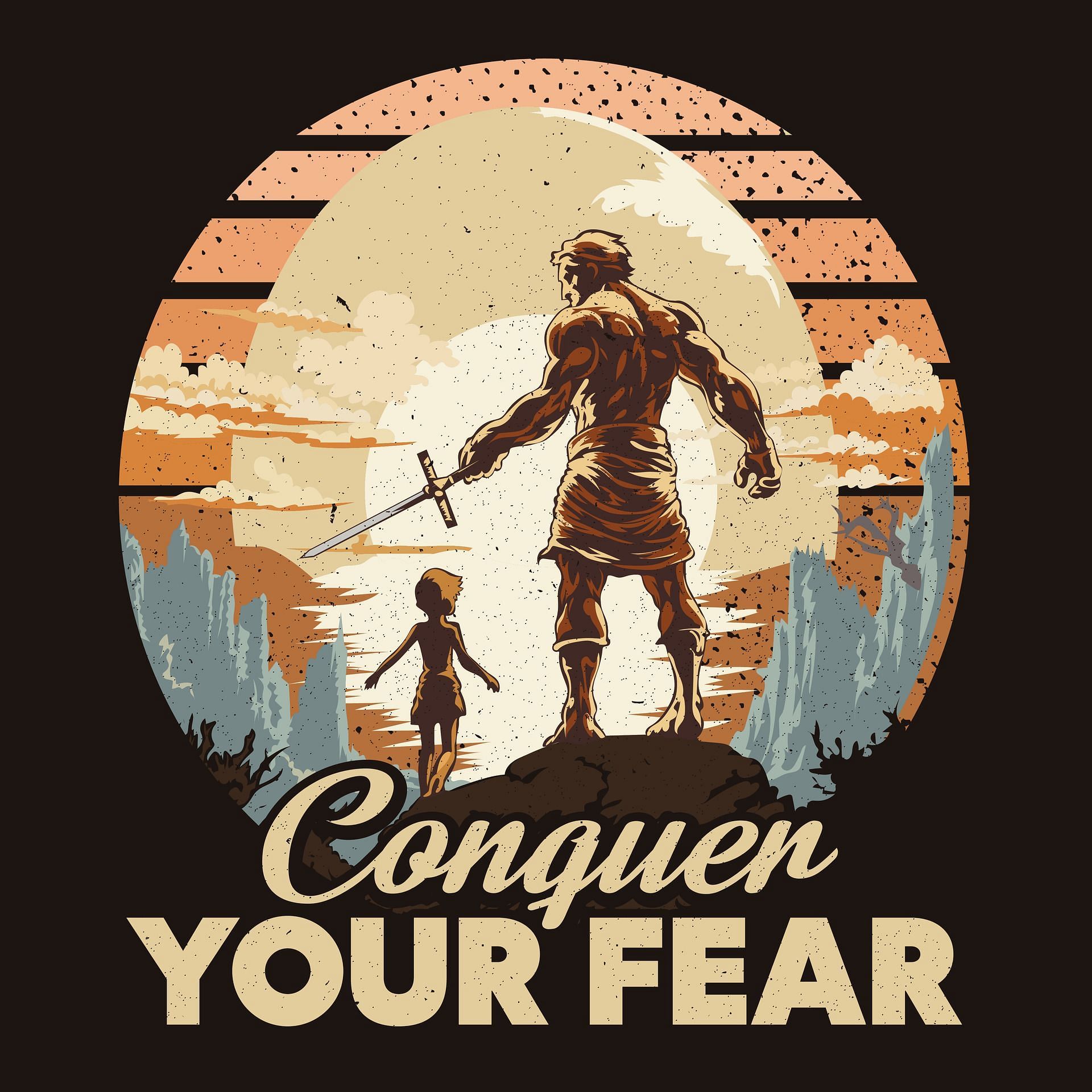 We can conquer our fears, one step at a time. (Image via Vecteezy/ Teras Universe)