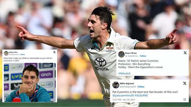 "Pat Cummins Ruled Cricket In 2023" - Twitter bows down to the Australian skipper for his 10-wicket match haul in the 2nd AUS vs PAK Test