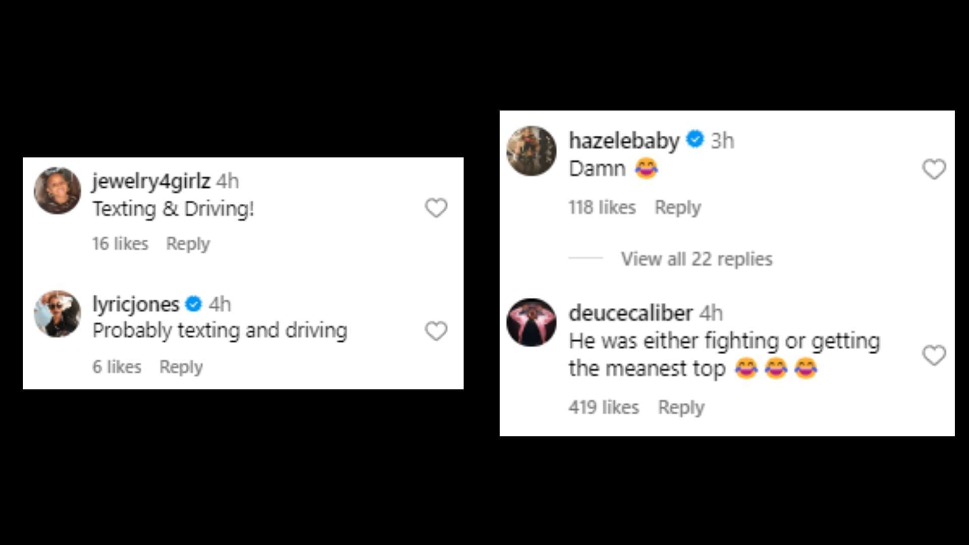 Netizens share their reactions to the video on Instagram (Image via theshaderoom/Instagram)