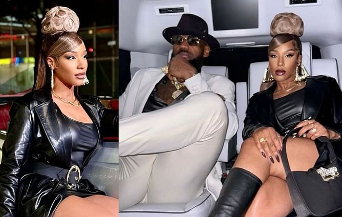 In Photos: LeBron James shares snaps with Savannah James in classic threads for Rich Paul's birthday bash