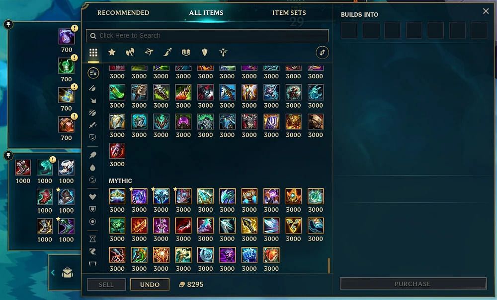 Itemization in League of Legends: Arena (Image via Riot Games)