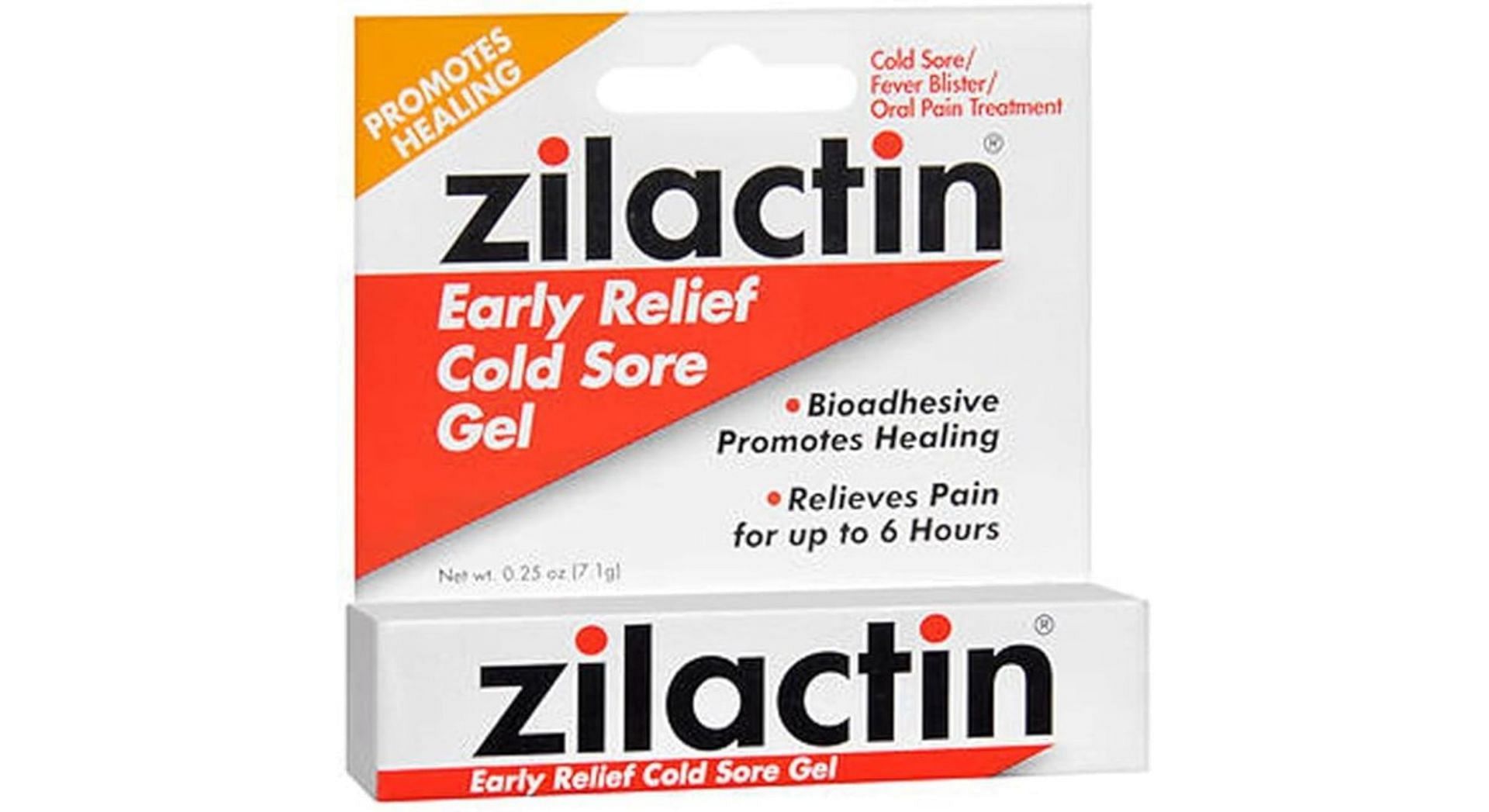 Zilactin Cold Sore Gel (Image via Amazon)