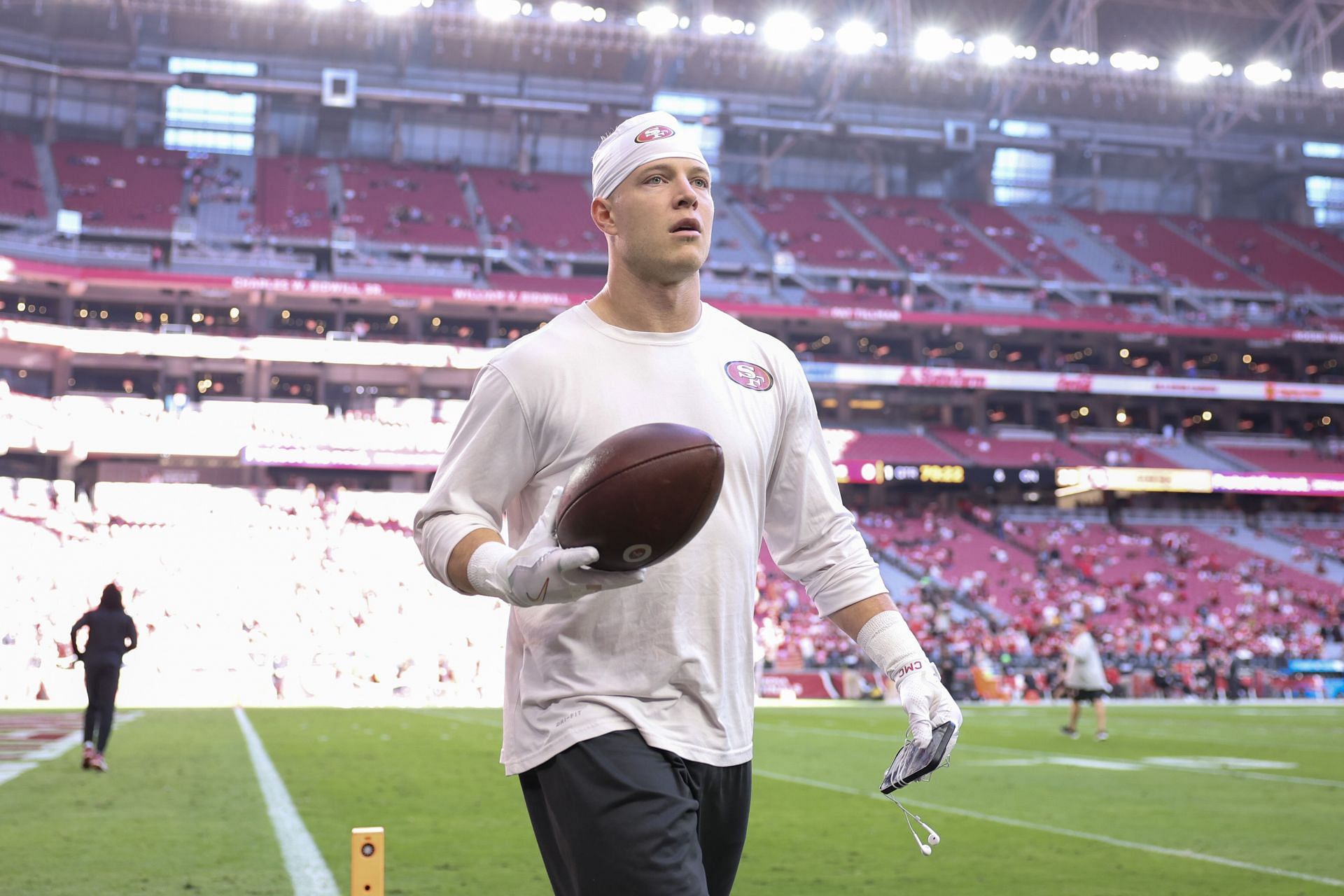 Christian McCaffrey at San Francisco 49ers v Arizona Cardinals