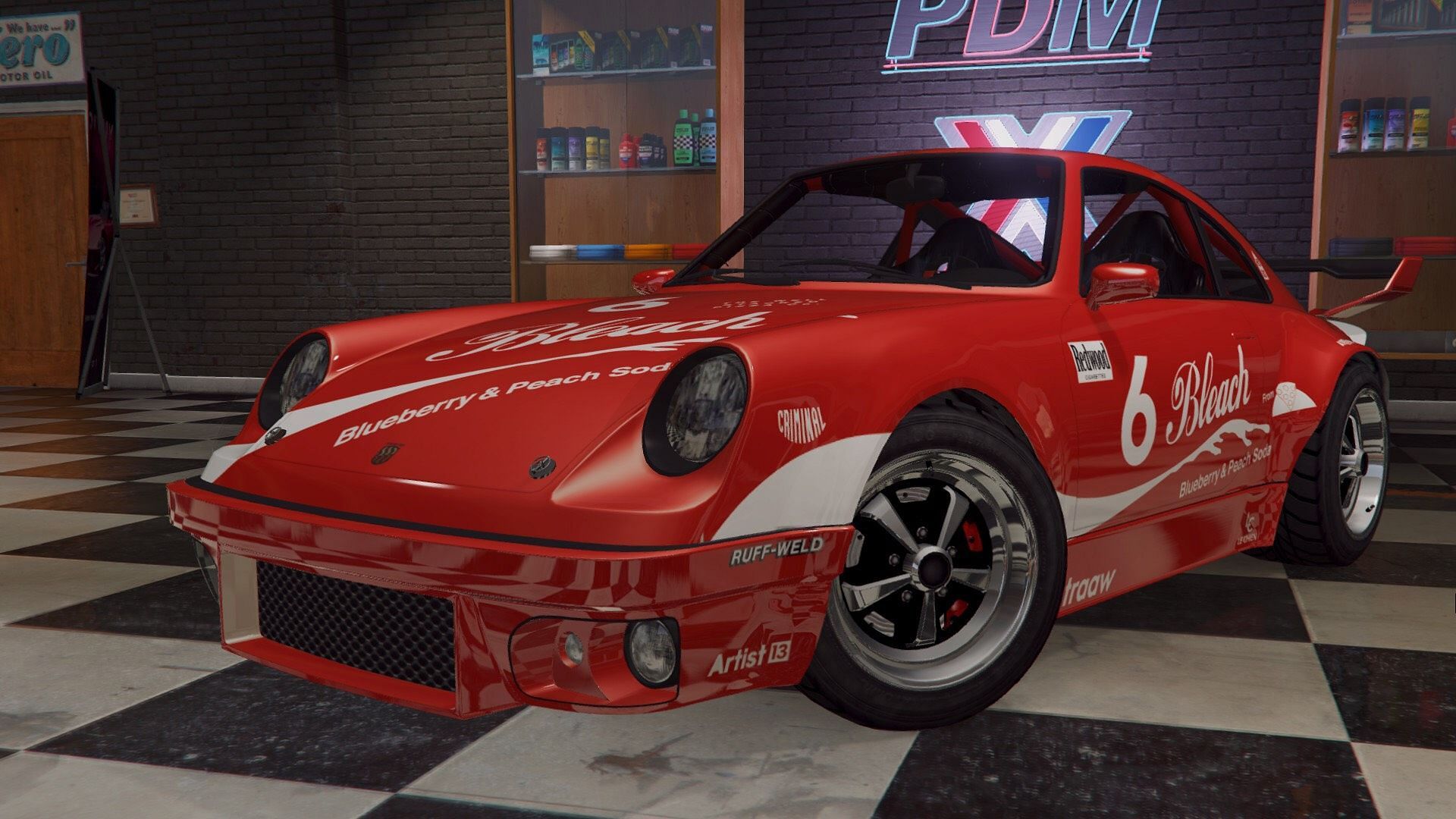 A screenshot of the non-wide body of the car that players can get through the mod (Image via gta5-mods.com)
