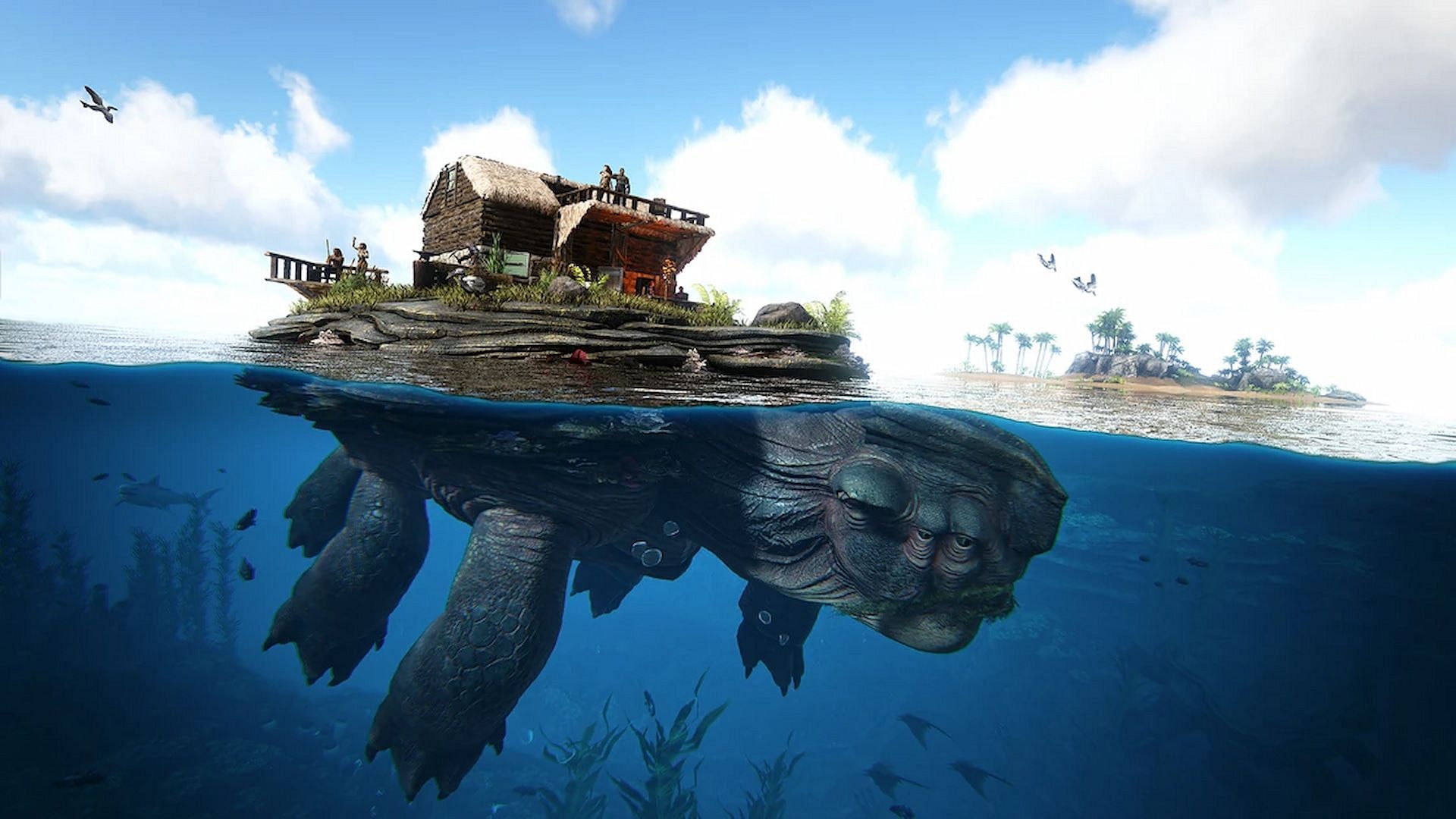 Megachelon is a giant turtle like beast (Image via Studio Wildcard)