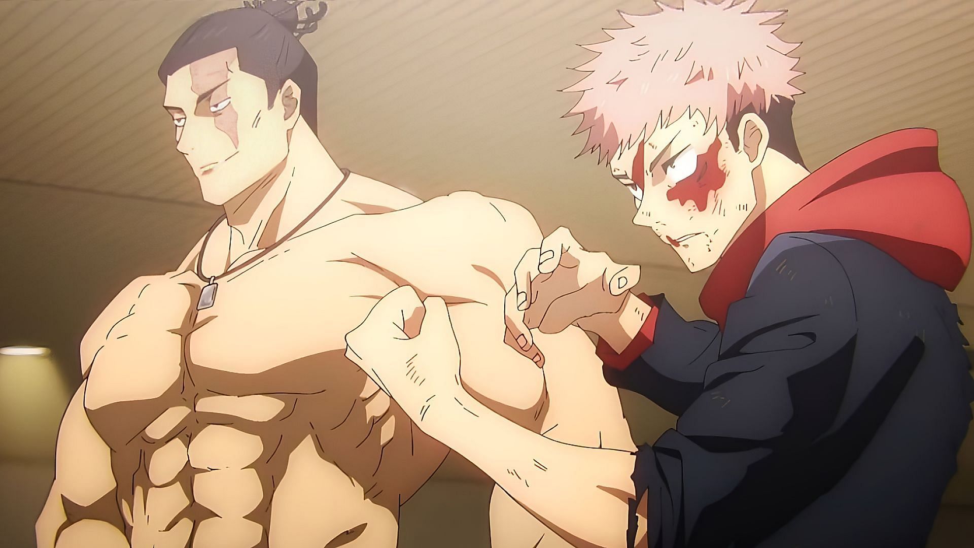 Todo and Yuji against Mahito in Jujutsu Kaisen season 2 episode 20 (Image via MAPPA)