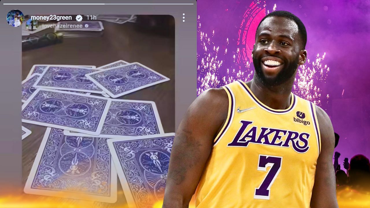 Draymond Green shares photo playing cards with wife