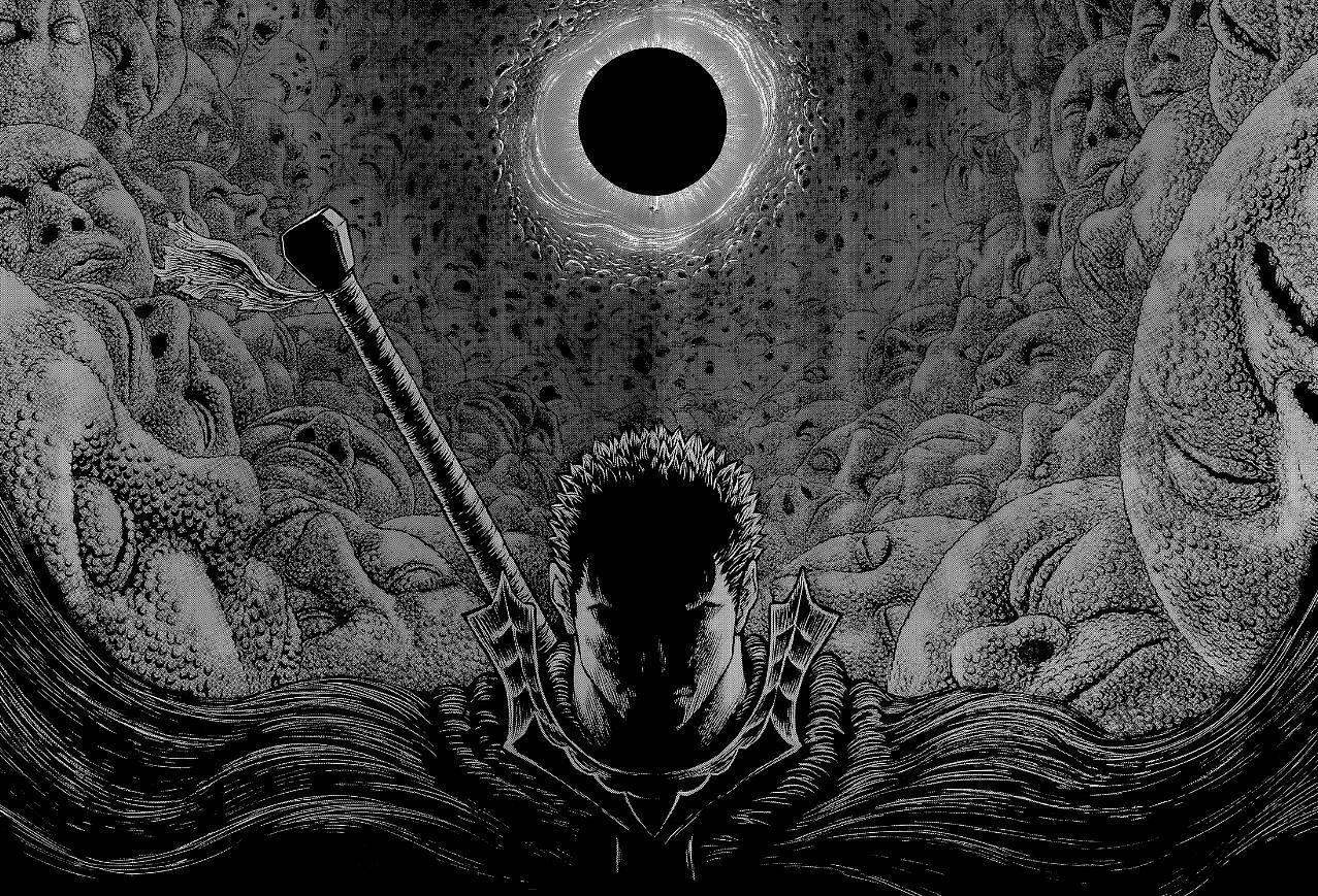 Guts as seen in Berserk (Image via Kentaro Miura)