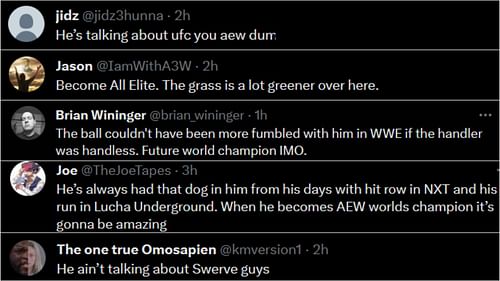 Check out some responses to Bronson's tweet