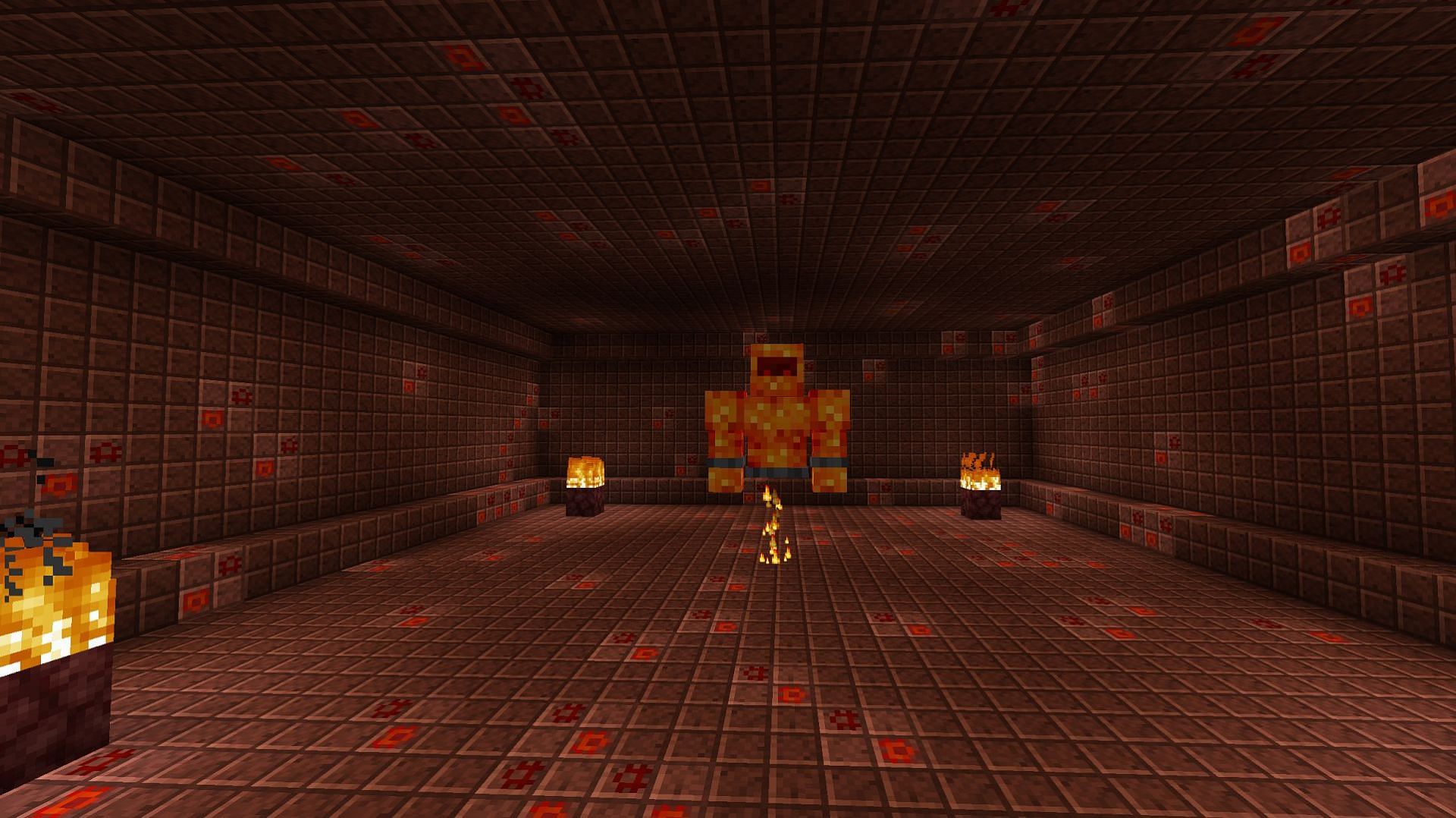 The sun spirit rests in its temple in The Aether Mod (Image via The-Aether-Team/Modrinth)