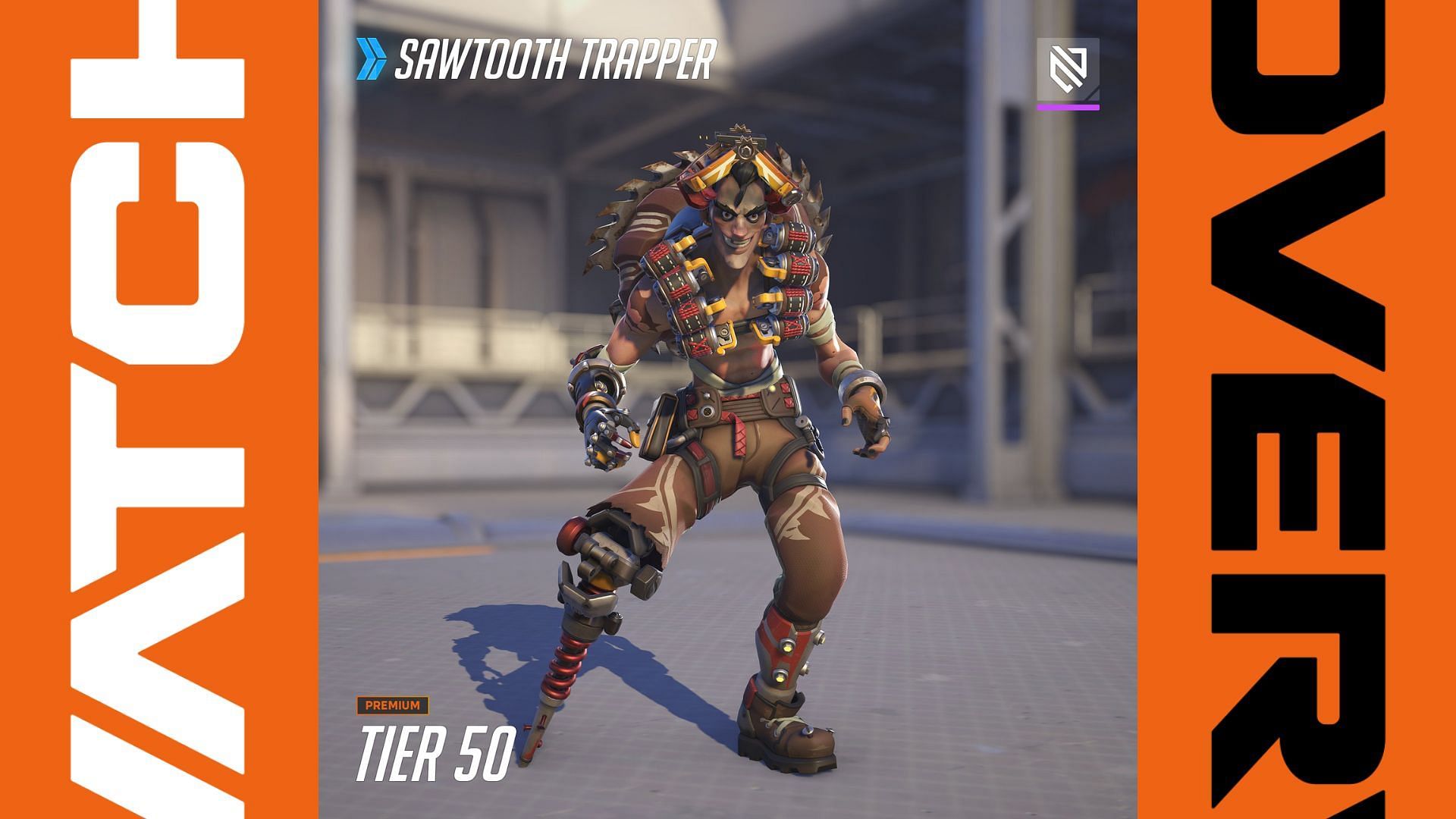 Sawtooth Trapper Junkrat (Image via Blizzard Entertainment)