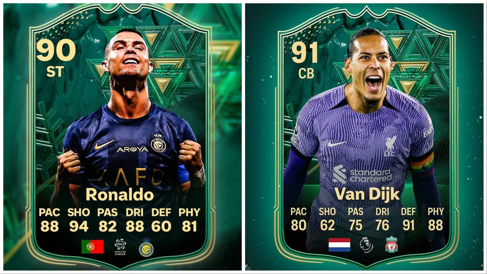 EA FC 24 leaks hint at Cristiano Ronaldo and Virgil van Dijk being part of the Winter Wildcards promo