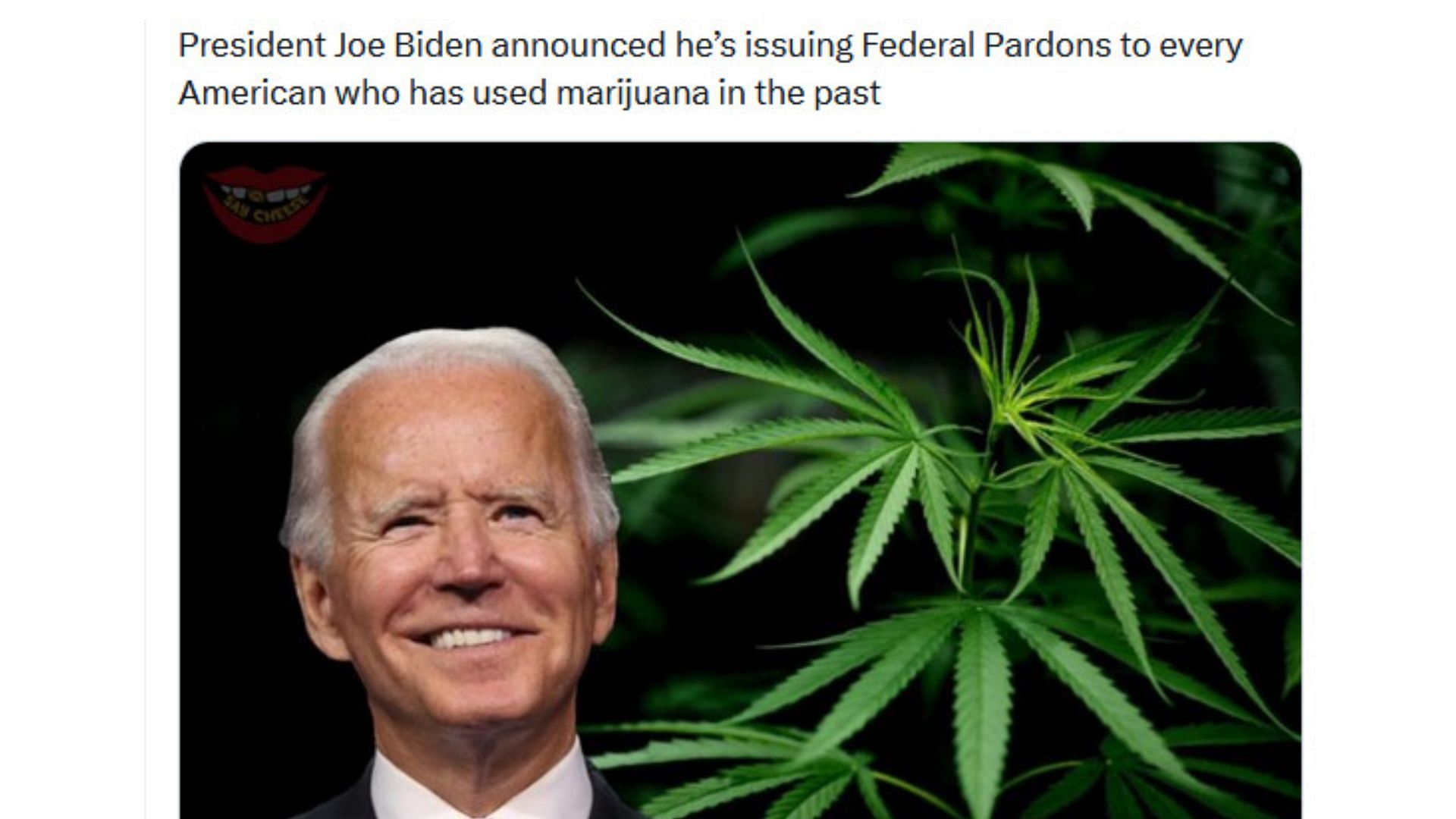 The viral post about Joe Biden garnered the attention of the netizens (Image via X / @SaycheeseDGTL)