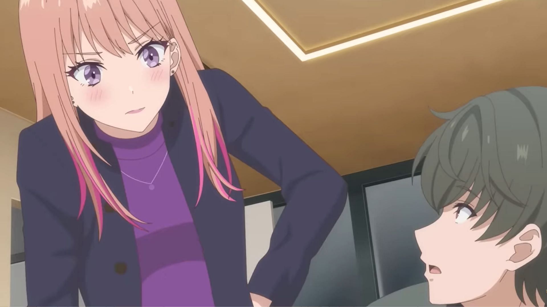 Nikoru and Shuugo as seen in the anime series (Image via ENGI)