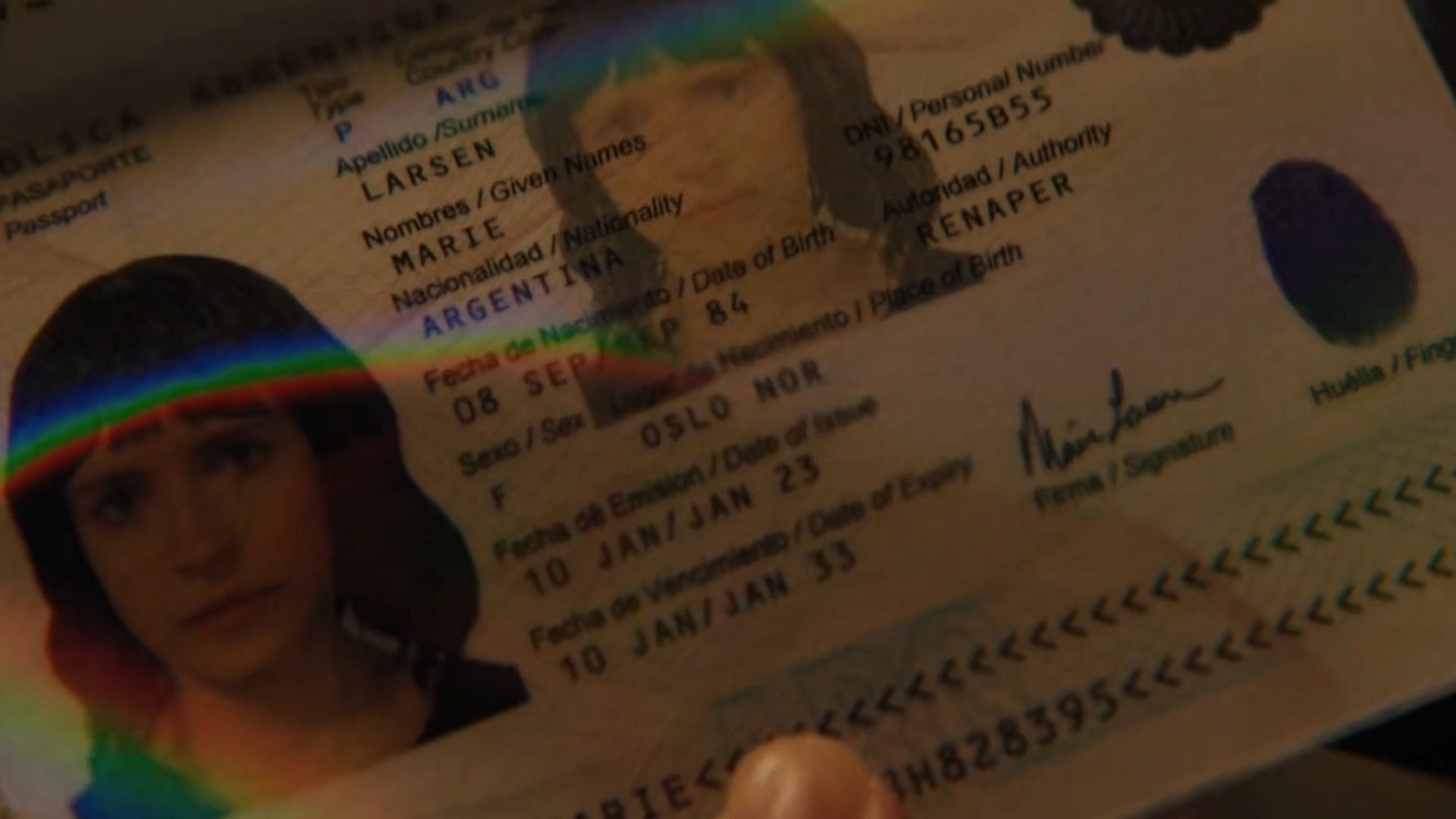 Lee&#039;s fake passport (Image via FX Network)