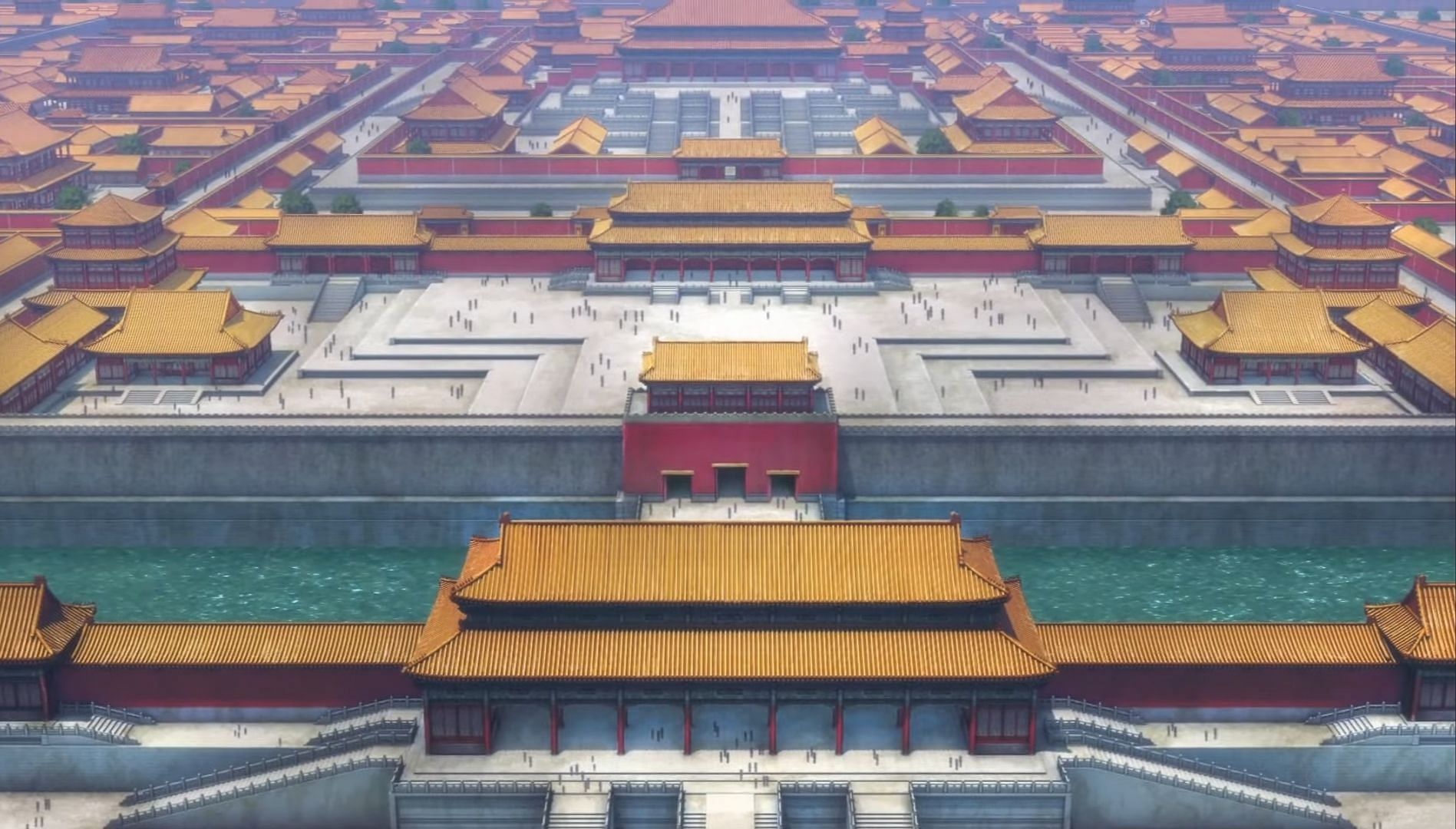 Layout of the Imperial Palace as seen in the anime (Image via TOHO Animation)