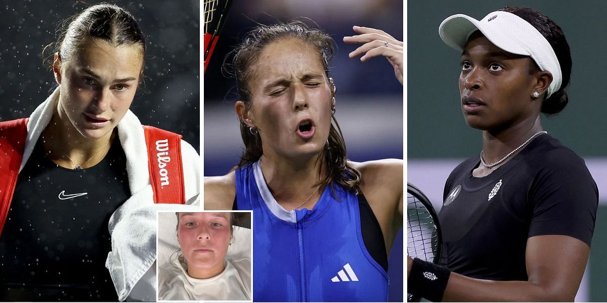 Aryna Sabalenka, Daria Kasatkina and Sloane Stephens