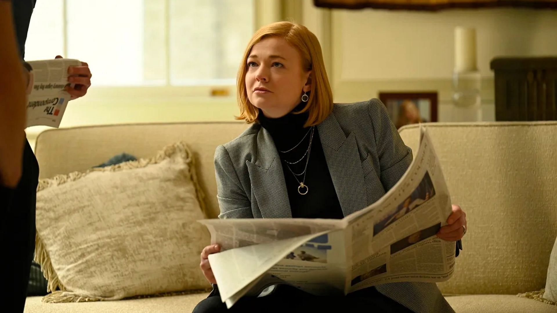 Sarah Snook is the actress who plays Shiv Roy (Image via HBO)