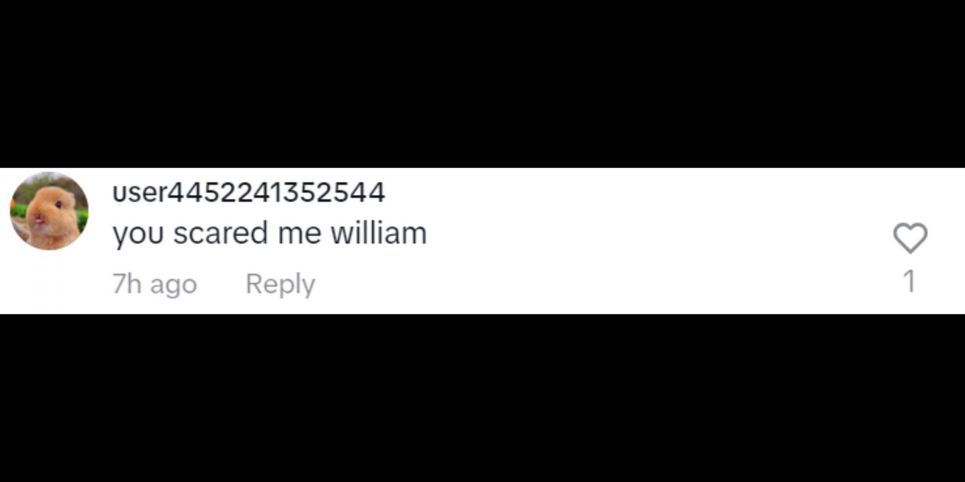 William&#039;s fans react to his latest video. (Image via TikTok/@grandrisingapp)