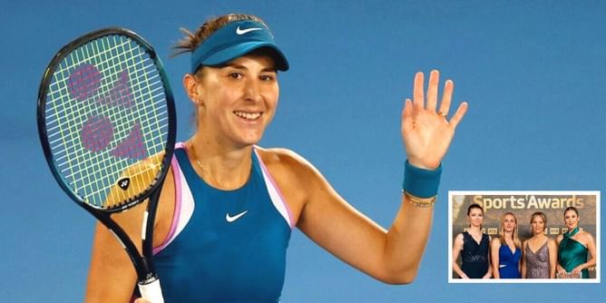 In pictures: Pregnant Belinda Bencic dazzles alongside fellow Switzerland teammates at 2023 Swiss Sports Awards