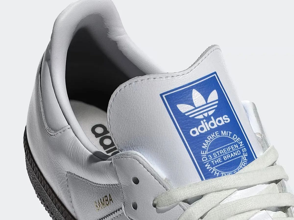 Adidas Samba OG &ldquo;Cloud White&rdquo; sneakers (Image via Sneaker News)