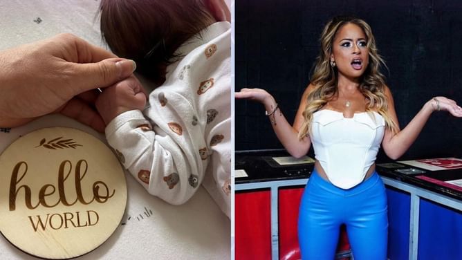 Ex-WWE star sends heartfelt message to Kayla Braxton just days after giving birth
