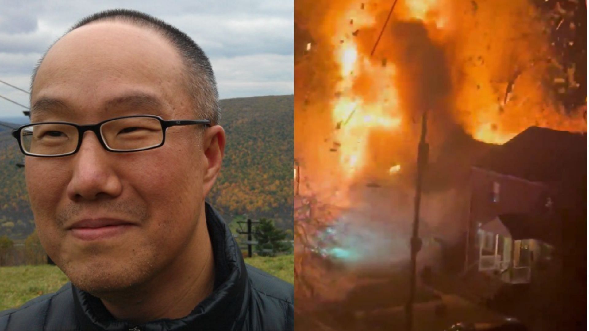 James Yoo had two houses in Virginia, one of which exploded on Monday. (Image via X/nicksortor)