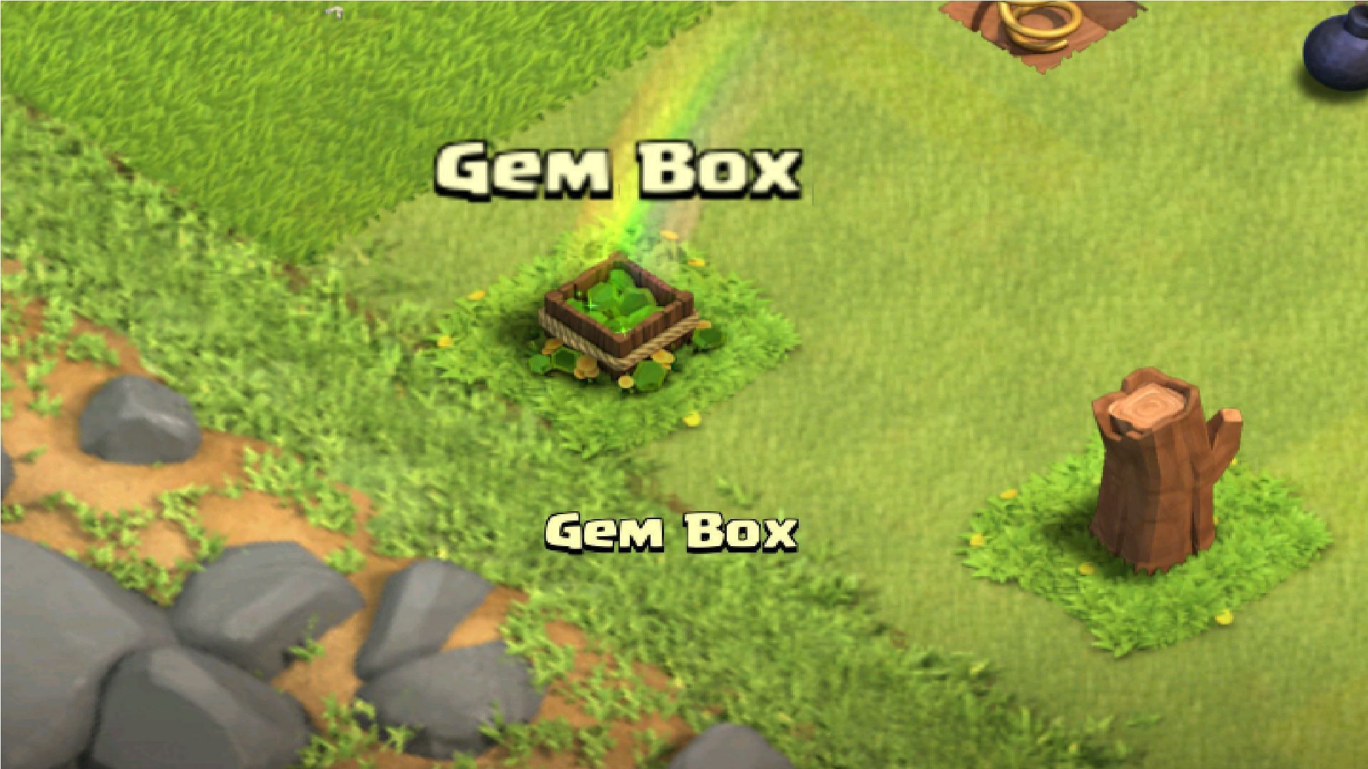 Remove gem boxes for more free gems in Clash of Clans (Image via Supercell)