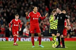 Virgil van Dijk asks referee 'have you been drinking?' during 1-1 Arsenal draw, video goes viral