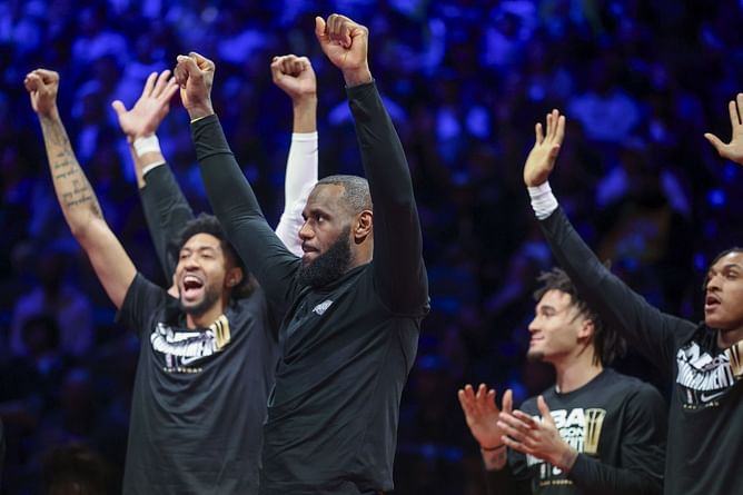 "Funky courts don't bother us": LeBron James displays his wits reflecting on Lakers' NBA In-Season Tournament form