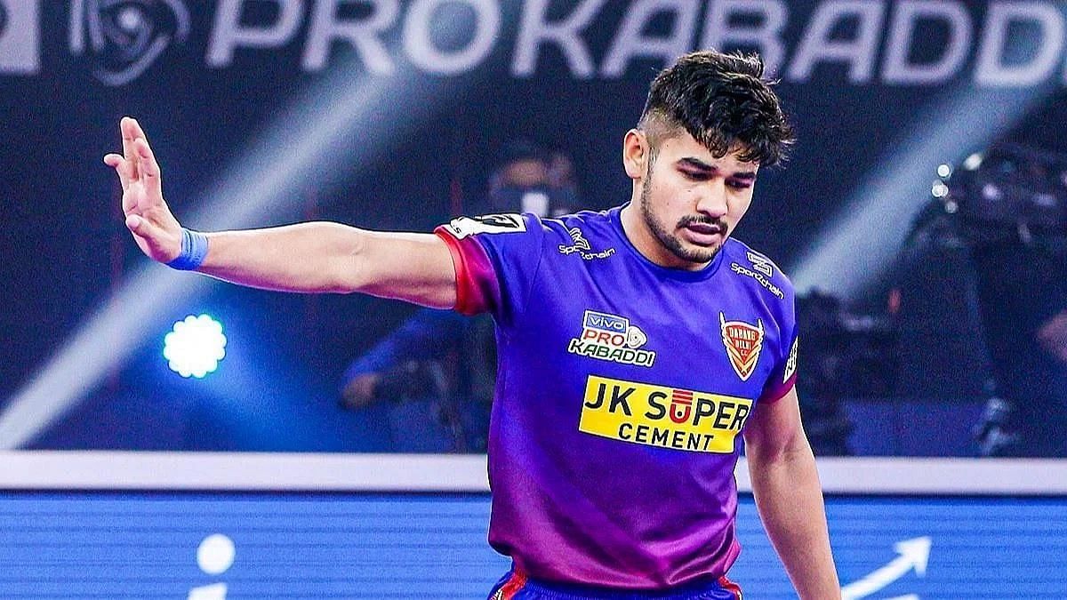 Naveen Kumar is the skipper of Dabang Delhi KC in Pro Kabaddi 2023. 