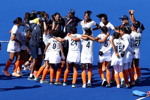 Gurjit Kaur (left) returns to the Indian side after missing out in Hangzhou