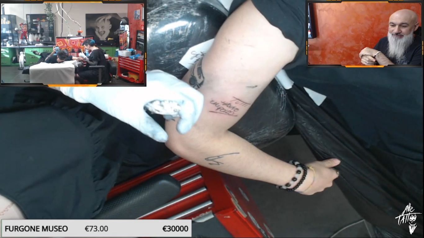 Twitch streamers are allowed to show getting inked (Image via Twitch/Alletattoo)