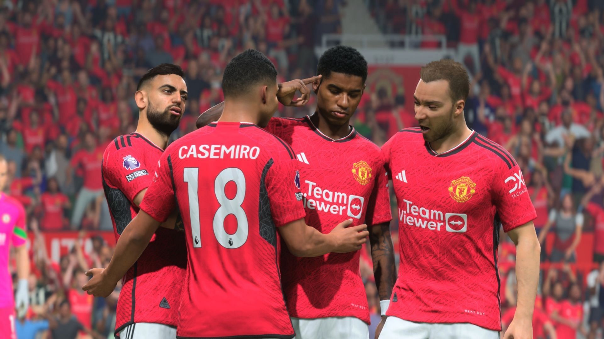 The 4411 tactics is well suited for Manchester United in EA FC 24 (Image via EA Sports)