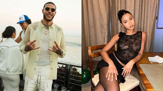 Lonzo Ball's girlfriend Ally Rossel rocks stylish Lounge’s $100 all-wine pajama outfit