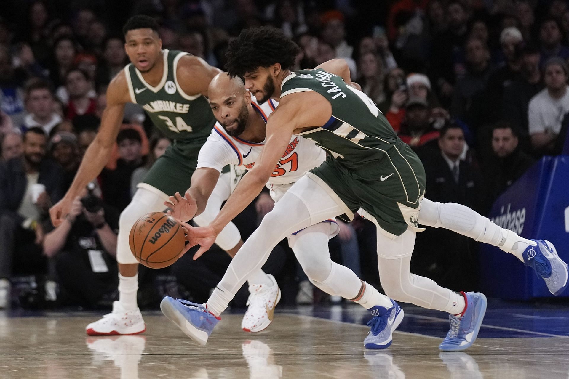 Taj Gibson gave the New York Knicks a boost against the Milwaukee Bucks with his defense, hustle and rebounding.