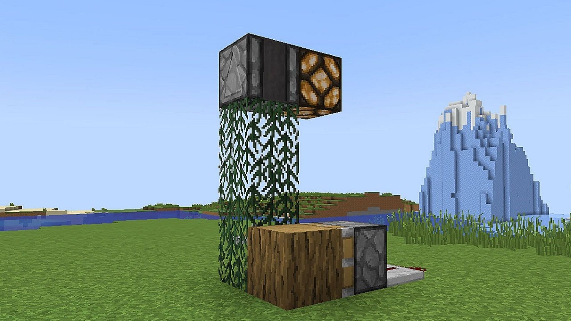 Some Minecraft blocks have awesome features that players may not be aware of (Image via Eagle MCraft/YouTube)